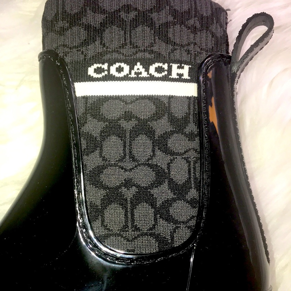 COACH RIVINGTON RUBBER BOOTS - Picture 7 of 9